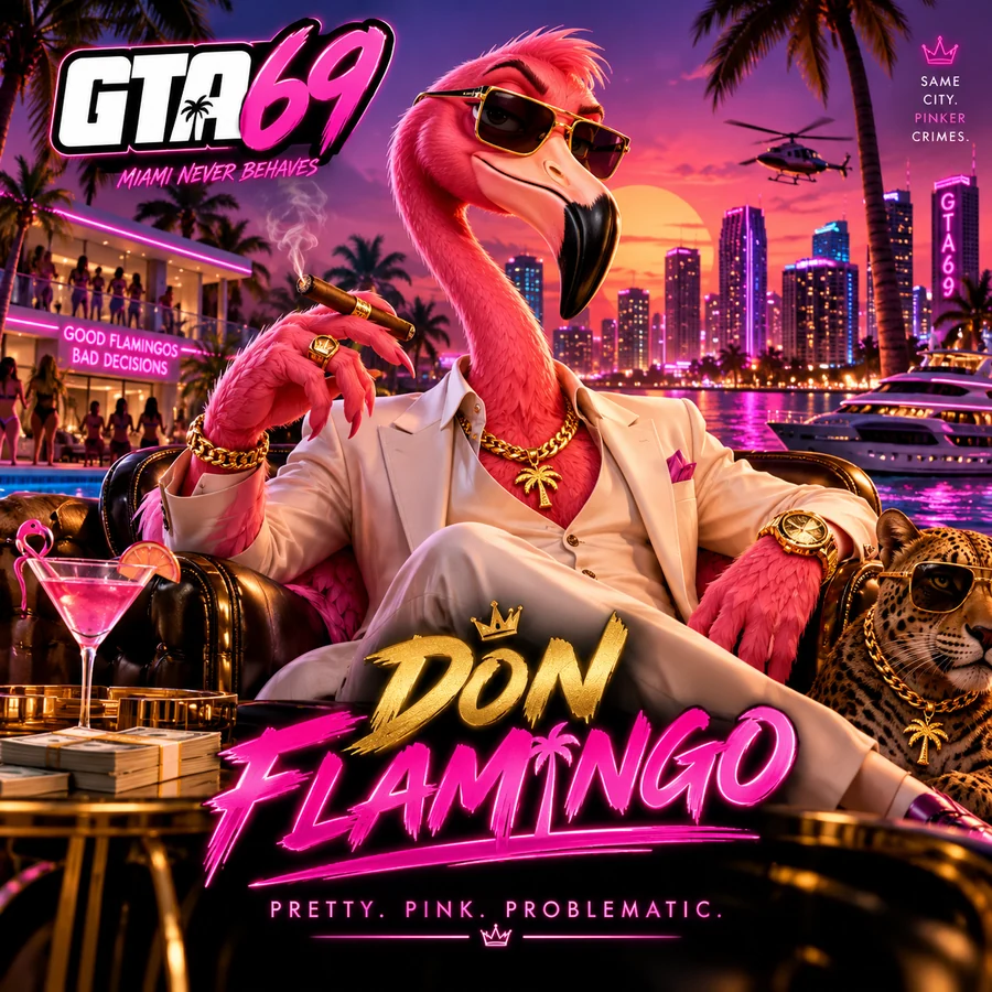 Don Flamingo lifestyle artwork